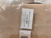Zasłona na taśmie 140x250 strecz kawa z mlekiem beżowy jasny brązowy