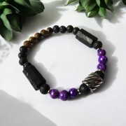 Bransoletka handmade z kamieni naturalnych idealna na Dzień mężczyzny