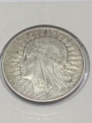 Moneta 5 zł Głowa Kobiety 1932r., BZM, stan: 2-, 1+