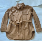 Karmelowa kurtka koszulowa 8" nowa M ekoskóra