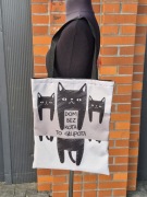 Torba dla kociary 38x45cm dom bez kota, kot, na zakupy shopperka