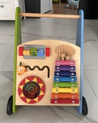 Pchacz jeździł edukacyjny drewniany 