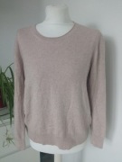 Galeria sweter damski jedwab + cashmir brudny róż r 46
