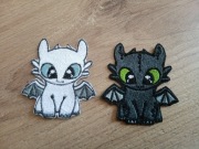 Naszywki Komplet termo-naszywek  Nocne Furie 