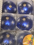 Bombki, bańki szklane, ręcznie zdobione