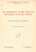 ALTHIN,CHRONOL.OF STONE AGE SETTL.OF SCANIA,SWEDEN