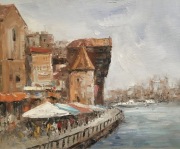 Obraz olejny-Żuraw Gadański