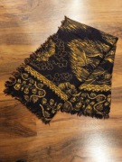 Zara accessories szal 90x200cm granatowy M