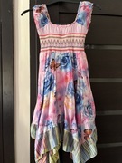 Sukienka kolorowa krótki rękaw letnia 146