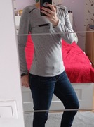 Szara bluzka z długim rękawem Pink Lizza S kod954