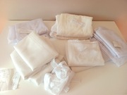 mega paka duży zestaw firanek firanki białe gładkie zestaw koronkowe