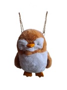 Śliczny pluszowy plecak pingwin