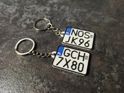 ELASTYCZNY Brelok Tablica Rejestracyjna MOTOCYKLOWA