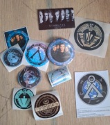 Duży zestaw StarGate SG1 magnes + iron-on patch + naklejki + pin