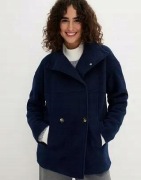 kurtka płaszczyk krótki damski granatowy 36 BPC