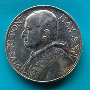 10 lirów 1937  Watykan  Papież Pius XI