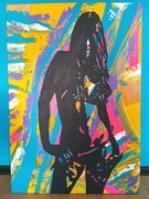 Akt akty kobieta anioł DUŻY 100x70cm Bączkowska 