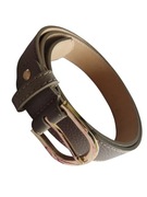 Pasek DAMSKI SKÓRZANY VERA PELLE BEŻOWO SZARY -TAUPE 100 CM