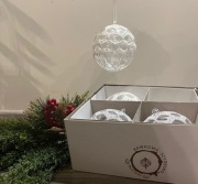 Bombki na choinkę 8 cm własnoręcznie wyszydełkowane 