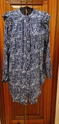 TUNIKA KOSZULA długa BLUZKA Ofelia rozm. XXL bawełna granat  stan b.dobry