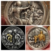 Knights of the past 2oz zestaw 3 monet