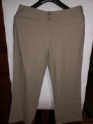Spodnie letnie M&Spencer Woman 42 44  w pasie 90 cm len jak nowe 