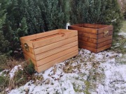 Donica ogrodowa drewno szlachetne twarde dąb jesion czereśnia 