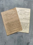 Zestaw – dwa wnioski o nadanie Orderu Czerwonej Gwiazdy (1943 i 1949)