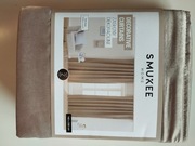 2 beżowe zasłony dekoracyjne na taśmie SMUKEE 2 x zasłona beż 