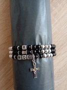 Męski,nowy bez metki zestaw bransoletek handmade.