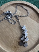 Srebrny 925 naszyjnik z matowymi gwiazdami 3d jubiler