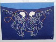 Wystawa MUZEUM TECHNIKI KOSMONAUCI LECH MAJEWSKI 1977 PRL PKiN