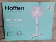 NOWY wentylator stojący HOFFEN 45W biały obrotowy regulacja wysokości 