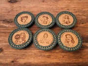 Podkładki pod kubek śmieszne panieński 40stka urodziny Pani domu 