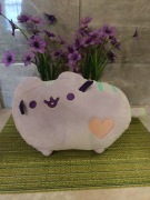 Pusheen fioletowy z serduszkiem 