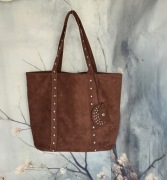 NOWA shopperka ze sztucznego zamszu duża torebka