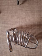 Męski pas cnoty metalowy + uprząż