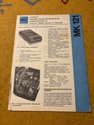 Schematy Magnetofon MK 121 Kasprzak