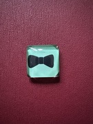 Magnes na lodówkę, kokardka, mały, kwadratowy