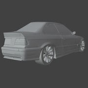 Dekoracja ścienna BMW E36 3D