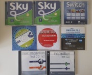 Płyty CD do nauki języka angielskiego 8 sztuk Sky, New inspiratios