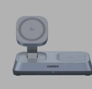 Ładowarka indukcyjna bezprzewodowa UGREEN W711 MagFlow 3w1 Qi2 25W Szara