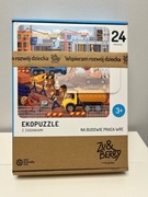 Puzzle Muduko Ekopuzzle z zadaniami Na budowie