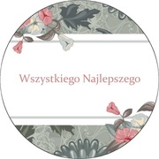 OPŁATEK URODZINOWY NA TORT Z KWIATAMI