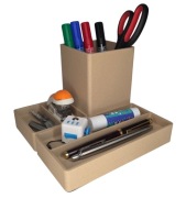 Organizer biurkowy modułowy magnetyczny - zestaw DIVISION | kolor beżowy