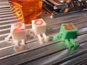 Cenówka- komplet 6szt "Mini robot" cennik kostka price cube  Telephone 