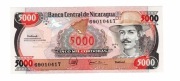 NIKARAGUA 5000 CORDOBAS 1989 P157