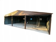 Garaż blaszany 9x7 profil zamknięty ocynk Premium