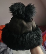 Piękna, ciepła czapka z naturalnego korzucha