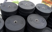 Zestaw 100 kg obciążeń bumper NOWE olimpijskie otw 51 mm